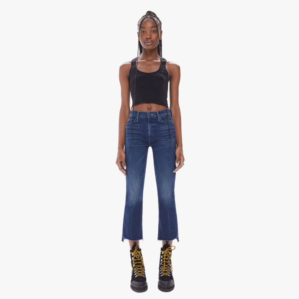MOTHER - THE INSIDER CROP STEP FRAY - GOOD FOR YOU Zipper Fly Size 27